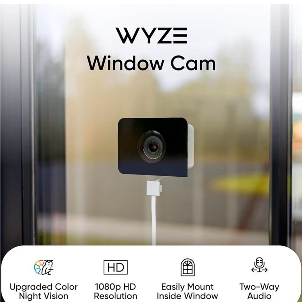 Wyze Window Cam with color night vision and reduced glare
